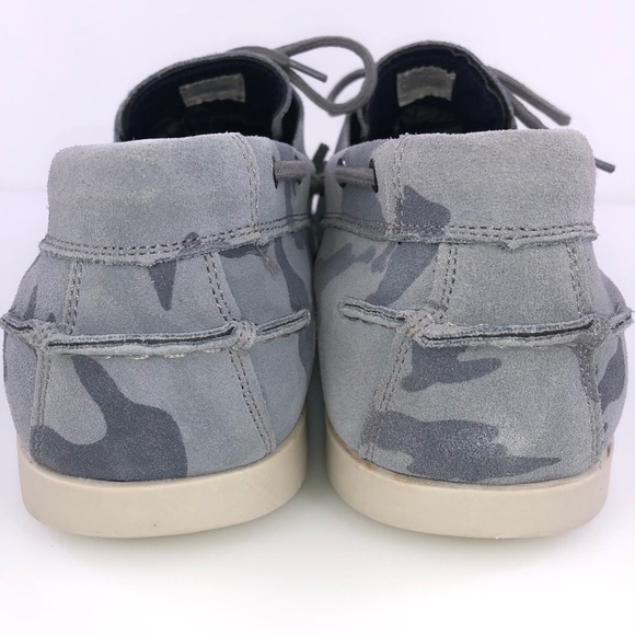 Steve Madden Gametyme Gray Camo Boat Shoes Size 13